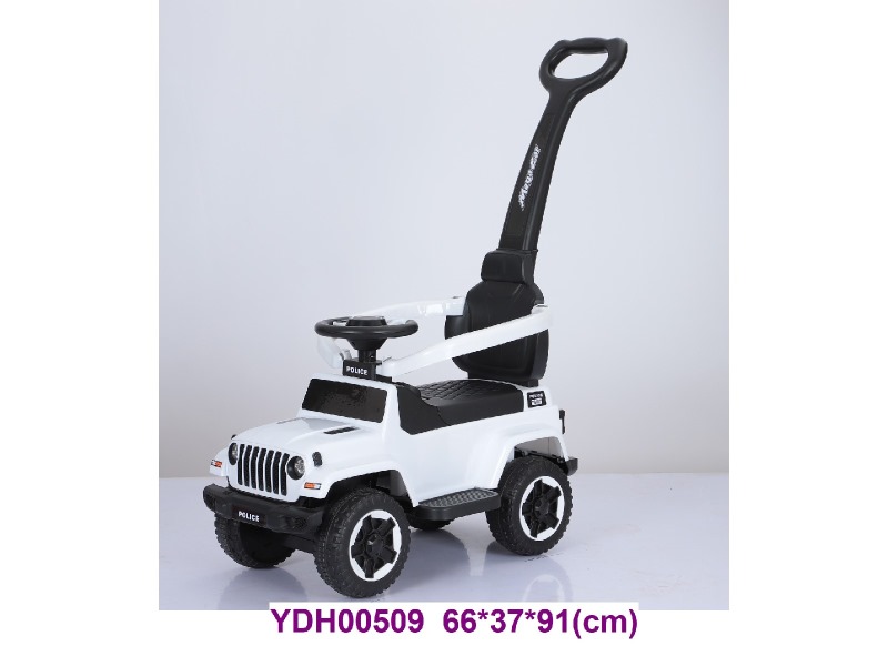 Colors: red, blue, white, yellow, rose
Vehicle size: 66x37x91 CM
Features: with light, with push h