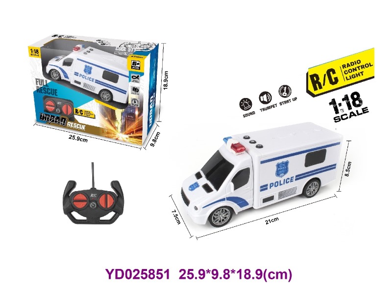1:18 4CH R/C CAR  W/LIGHT&SOUNDS
