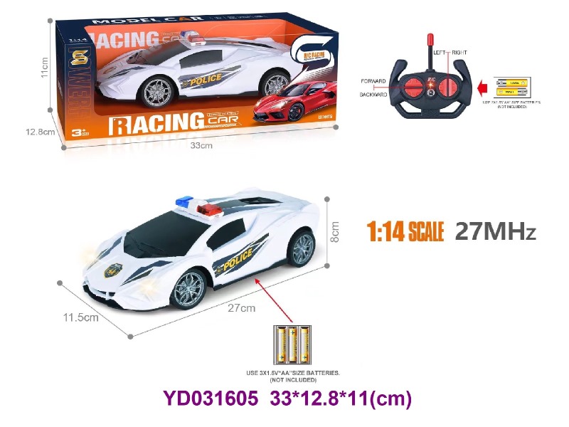 27MHz 1:14 4CH R/C CAR W/LIGHT