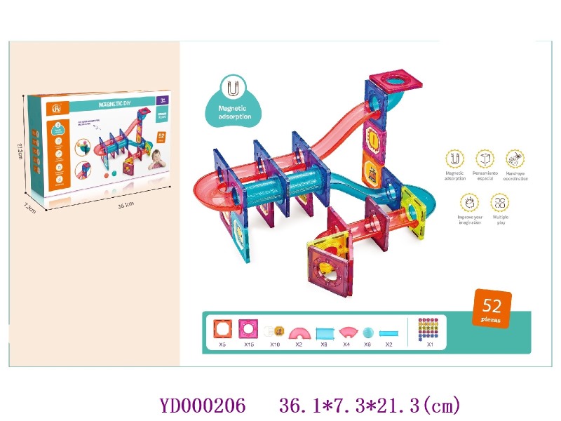 7.5CM  Magnetic toys  52PCS