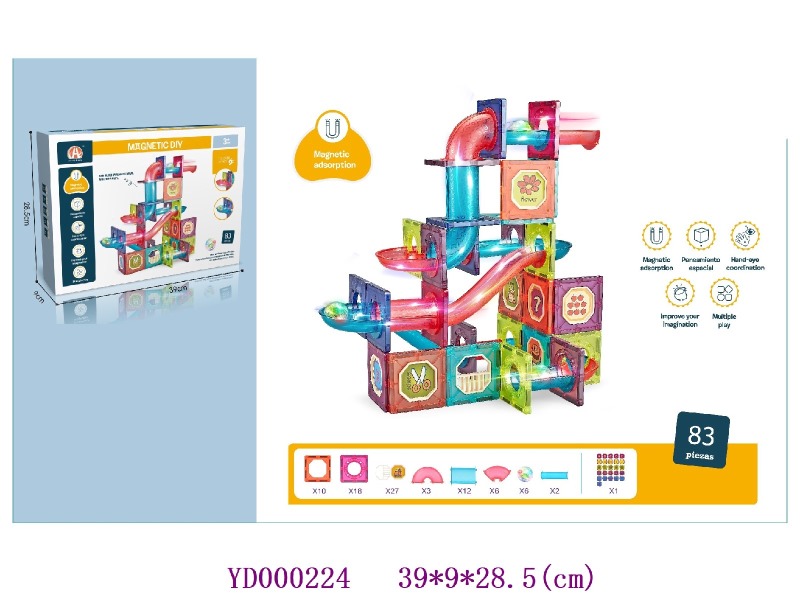 7.5CM  Magnetic toys  83PCS