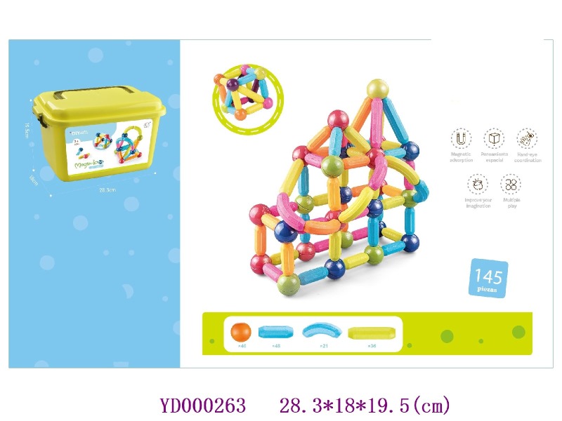 Magnetic toys  145PCS