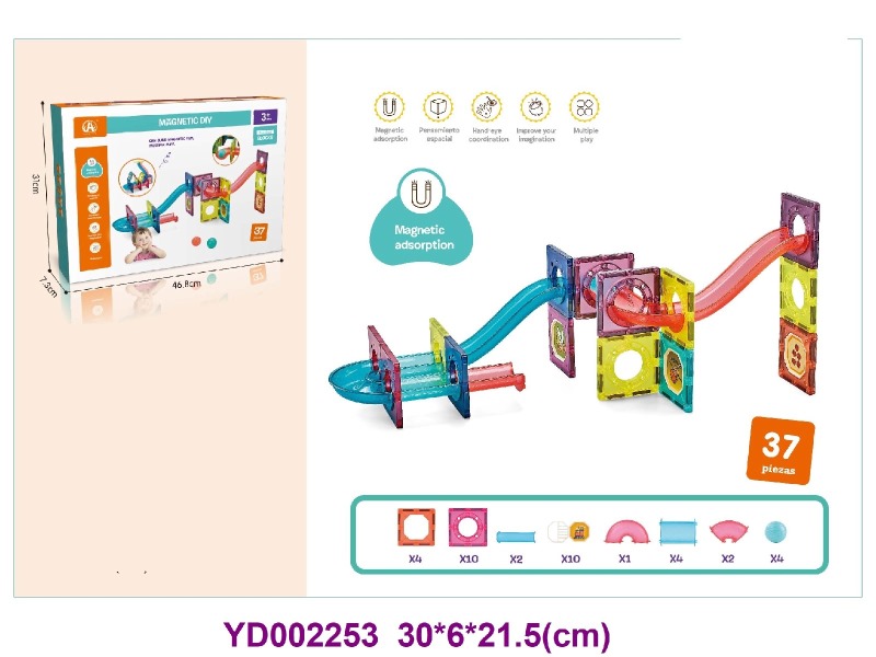 7.5CM Magnetic toys 37PCS
