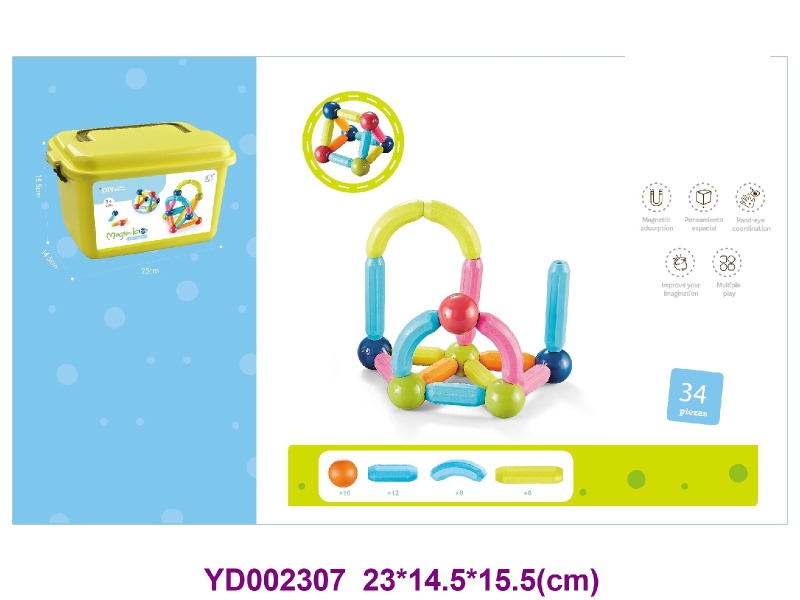 Magnetic toys 34PCS