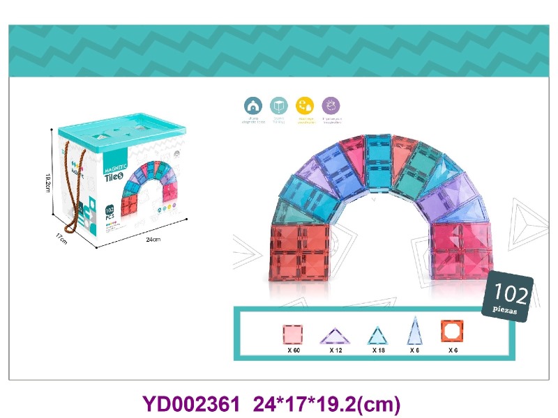 7.5CM  Magnetic toys  102PCS