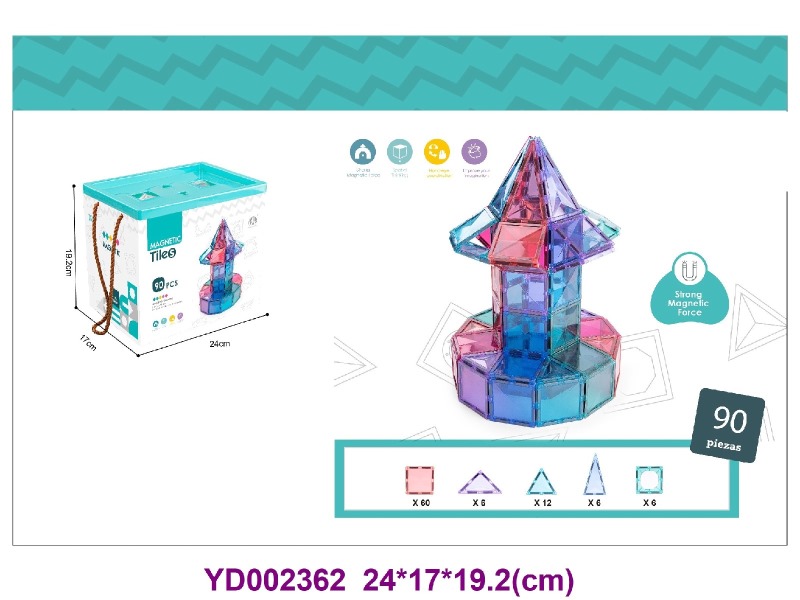 7.5CM  Magnetic toys  90PCS