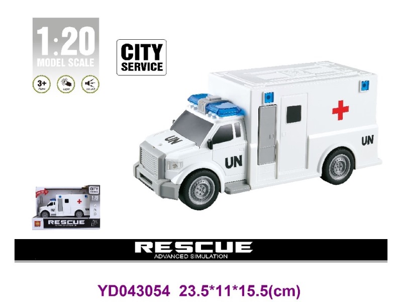 1:20 B/O CAR W/LIGHT&SOUNDS