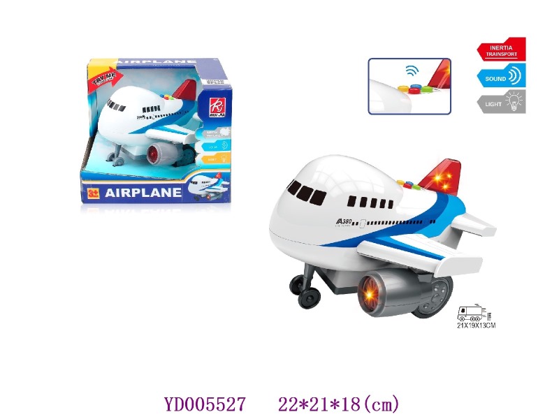 1:16 FRICTION Airplane W/light & sounds battery not include 2*AA