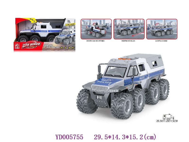 FRICTION CAR W/light & sounds battery include 3*AG13