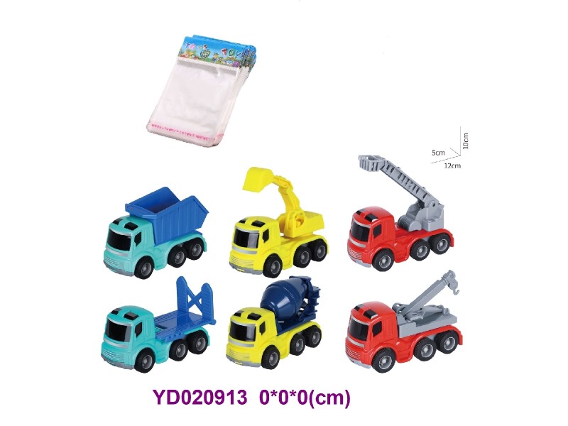 FRICTION CAR 6 ITEM MIX