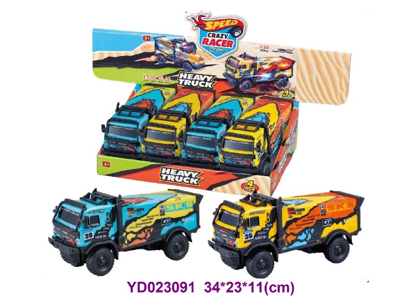 FRICTION CAR 4PCS/BOX