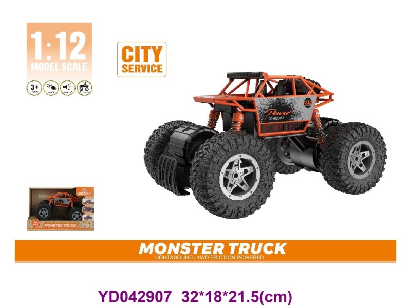 1:12 FRICTION CAR W/LIGHT&SOUNDS