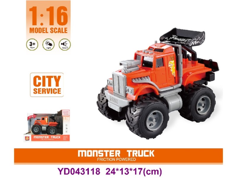 1:16 FRICTION CAR W/LIGHT&SOUNDS