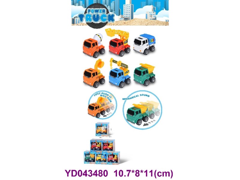 FRICTION CAR 6 ITEM MIX