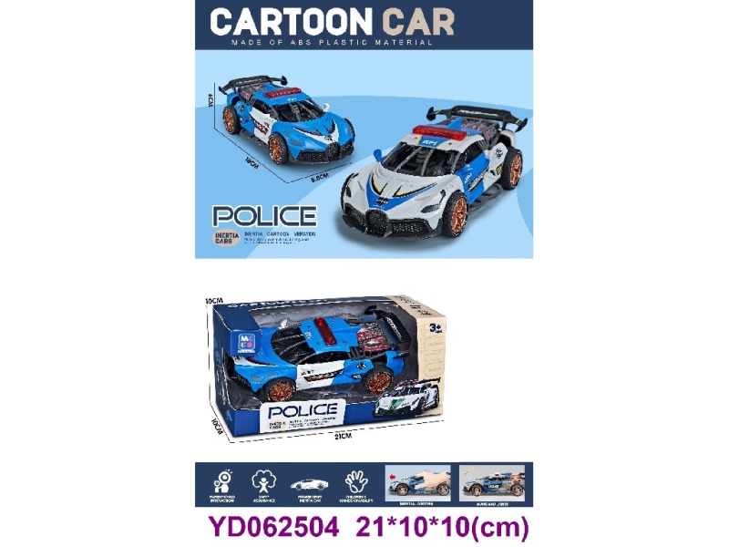 FRICTION CAR  W/LIGHT&SOUNDS