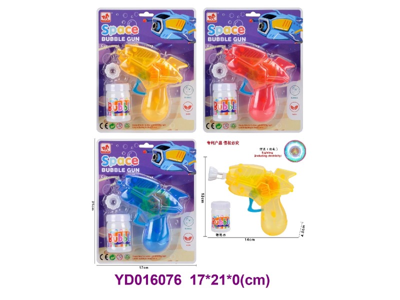 BUBBLE GUN W/LIGHT