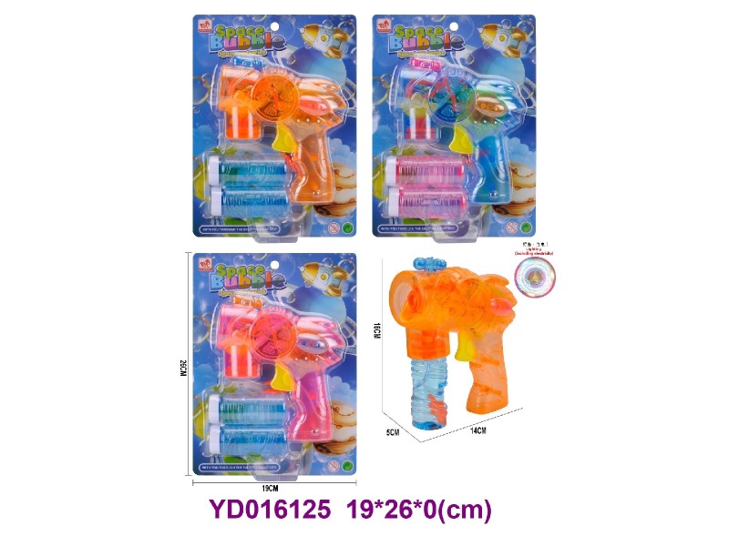 BUBBLE GUN W/LIGHT