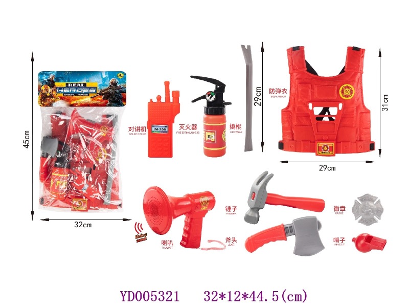firefighting play set without 2*AA