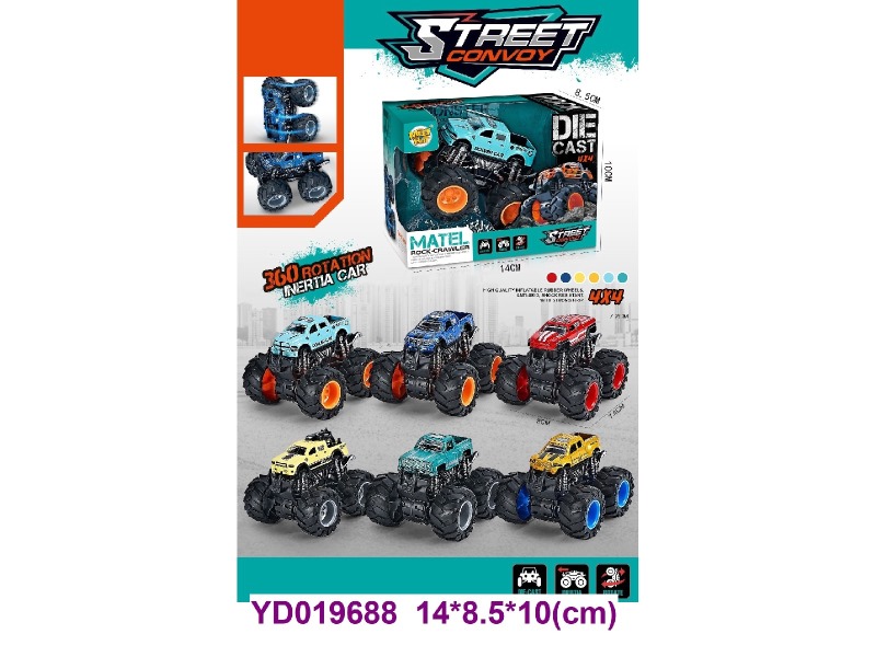 1:64 Die-cast Car 6 ITEM MIX