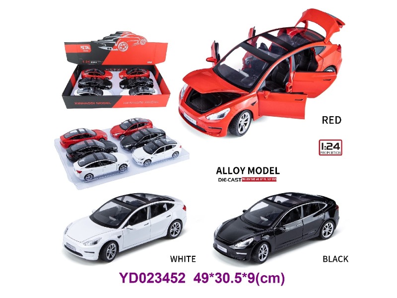 1:24 Die-cast Car W/LIGHT&SOUNDS  6PCS/BOX