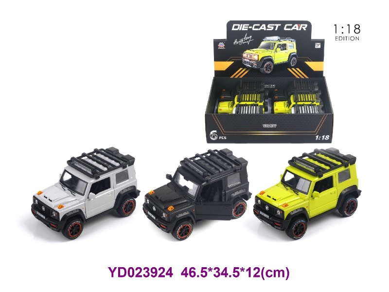 1:18 Die-cast Car W/LIGHT&SOUNDS 6pcs/box
