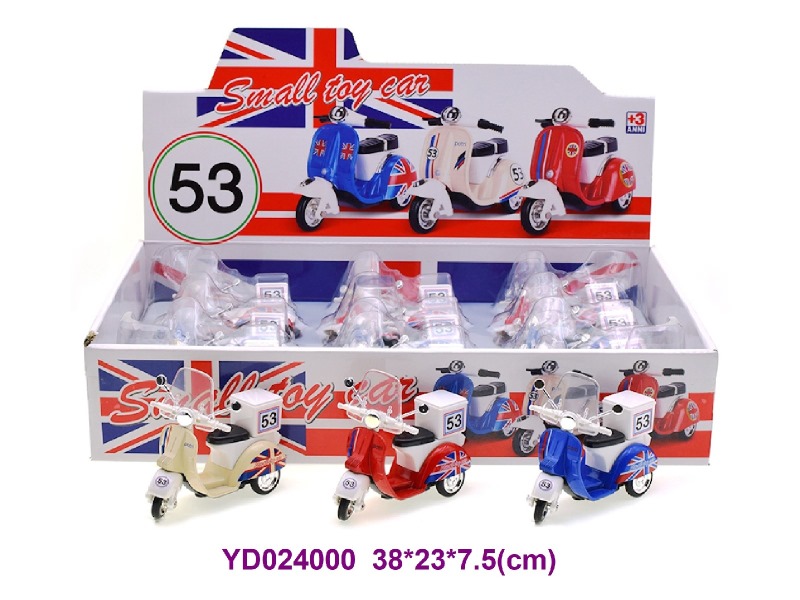 Die-cast motorcycle 9pcs/box