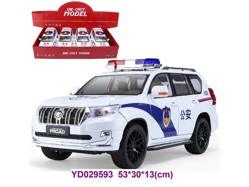 1:18 Die-cast Car 4 pcs/box  w/light&sounds