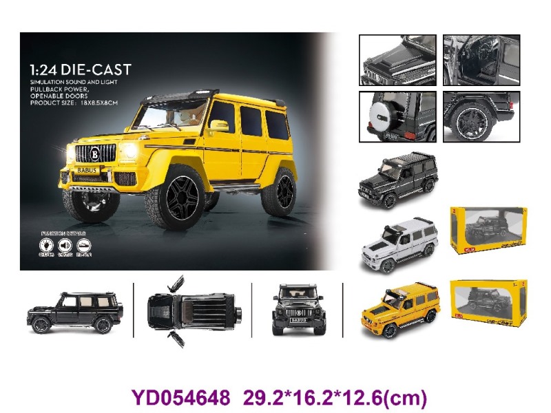 1:24 DIE-CAST CAR W/LIGHT&SOUNDS