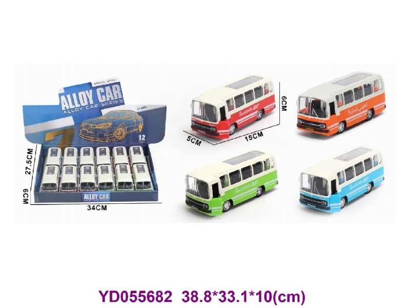 1:32 DIE-CAST TOYS 12PCS/BOX W/LIGHT&SOUNDS