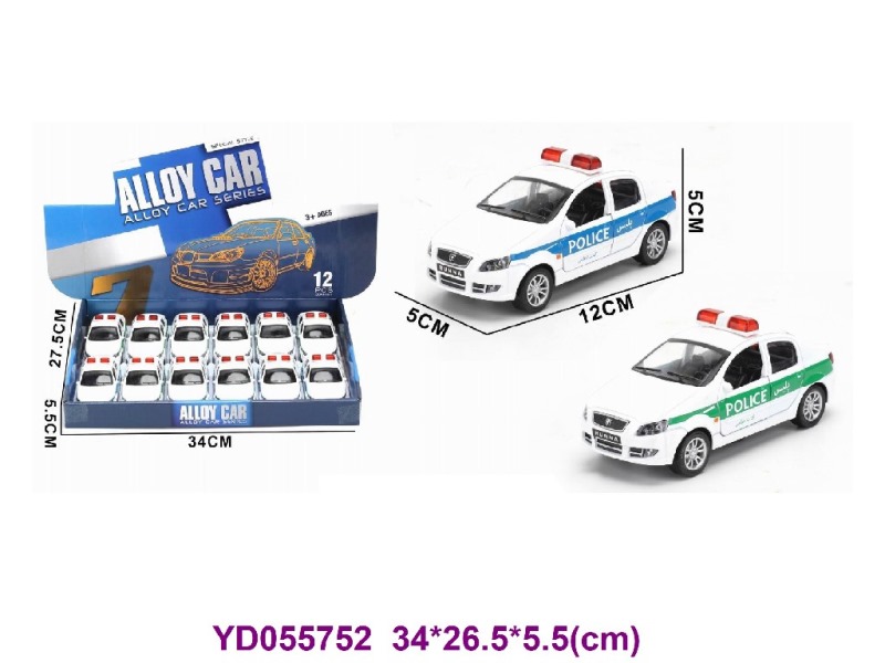 1:32 DIE-CAST TOYS 12PCS/BOX W/LIGHT&SOUNDS