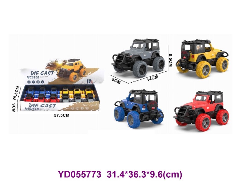 1:32 DIE-CAST TOYS 12PCS/BOX W/LIGHT&SOUNDS