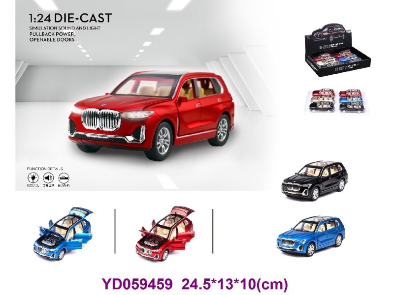 Die-cast Car 6PCS/BOX W/SOUNDS&LIGHT