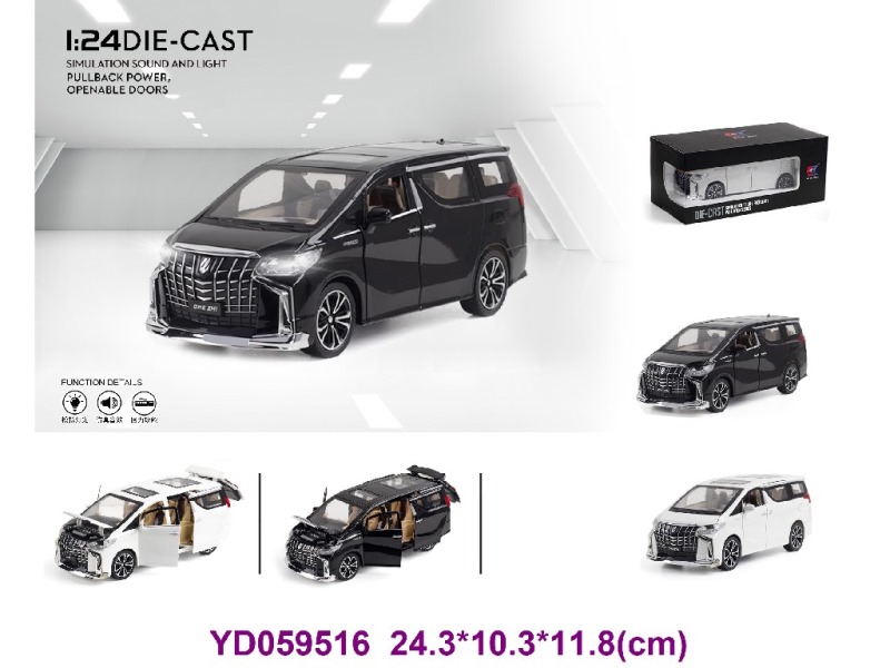 1:24 Die-cast Car W/SOUNDS&LIGHT