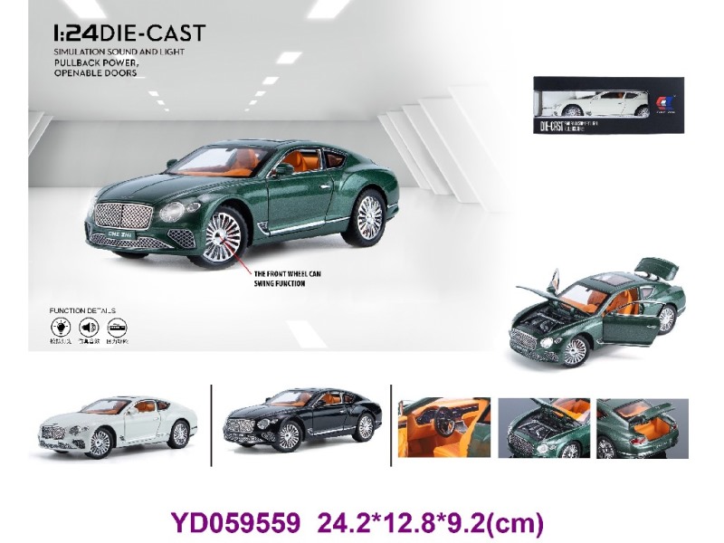 1:24 Die-cast Car W/SOUNDS&LIGHT