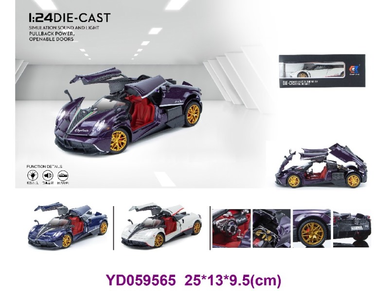 1:24 Die-cast Car W/SOUNDS&LIGHT