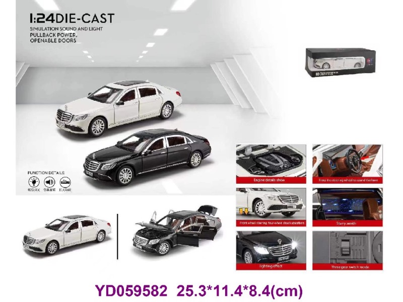 1:24 Die-cast Car W/SOUNDS&LIGHT