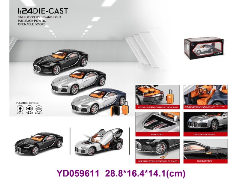 1:24 Die-cast Car W/SOUNDS&LIGHT