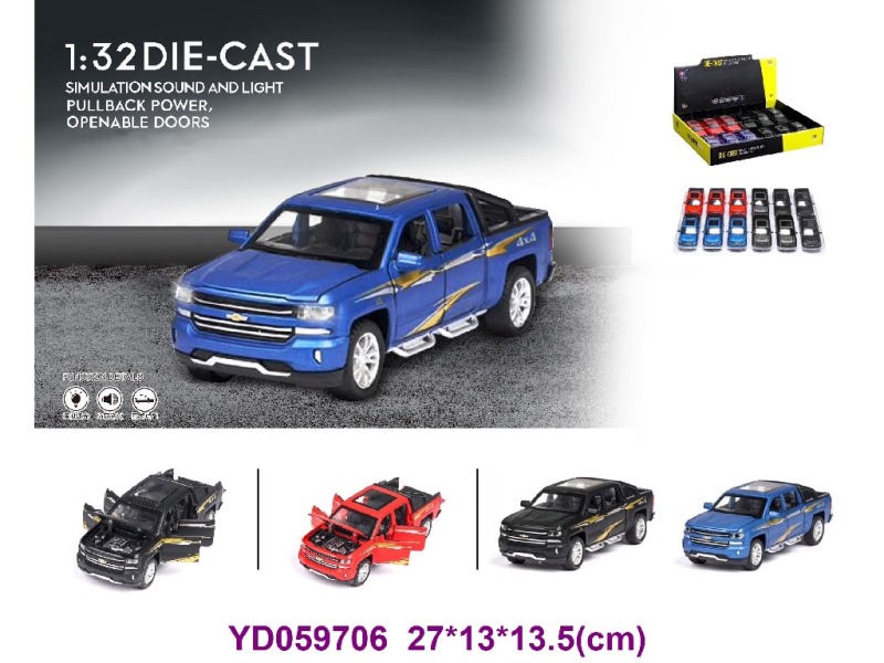 Die-cast Car W/SOUNDS&LIGHT 12PCS/BOX