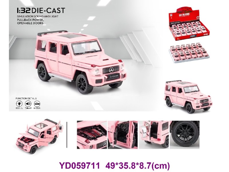 1:32 Die-cast Car W/SOUNDS&LIGHT 12PCS/BOX