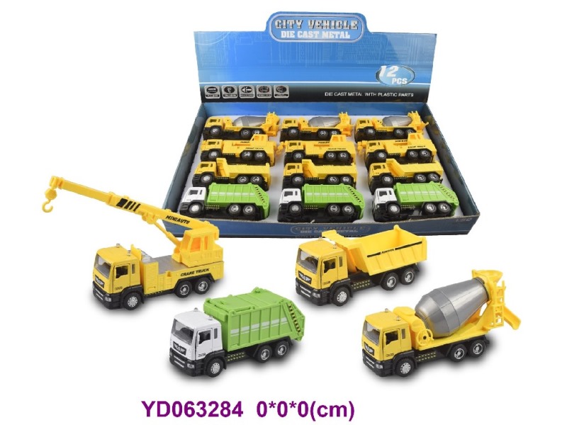 1:50 DIE-CAST CAR W/SOUNDS&LIGHT 12PCS/BOX