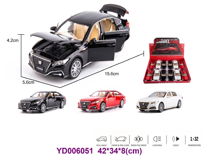 1:32 PULL BACK CAR 12PCS/BOX