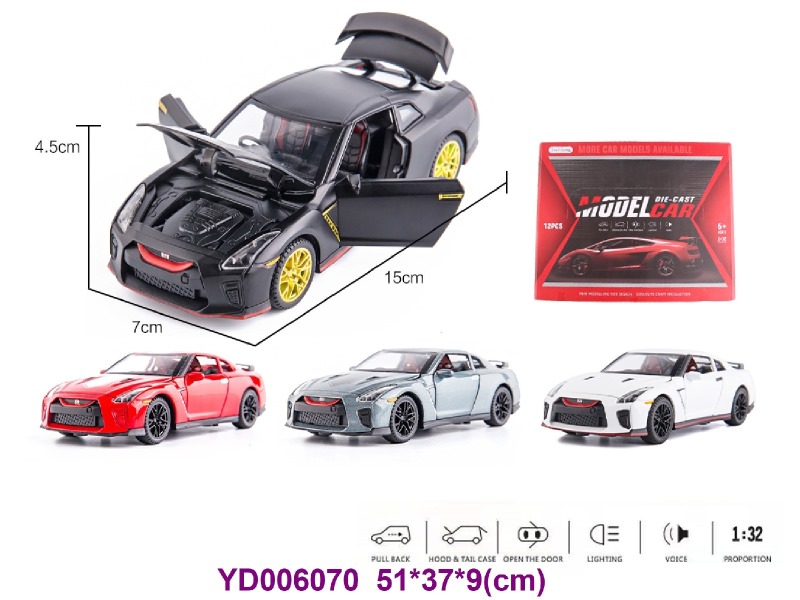 1:32 PULL BACK CAR 12PCS/BOX
