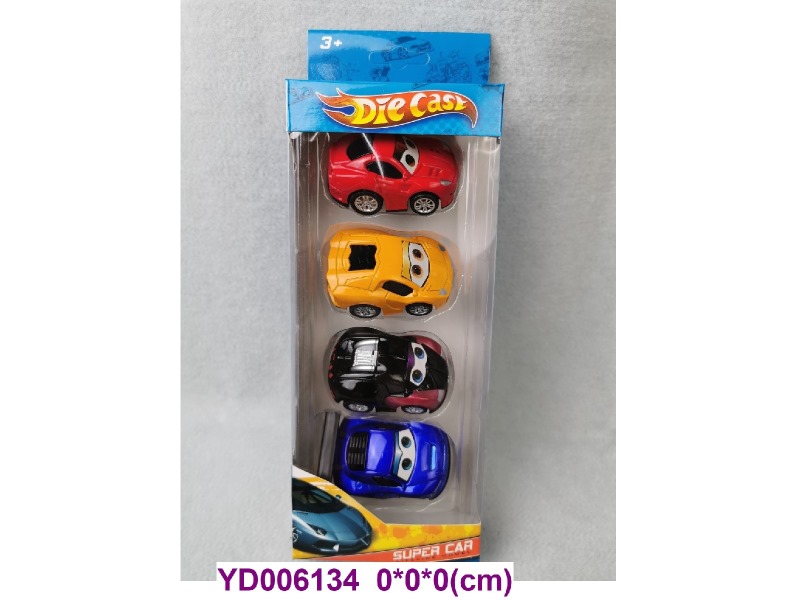 PULL BACK CAR 4 PCS
