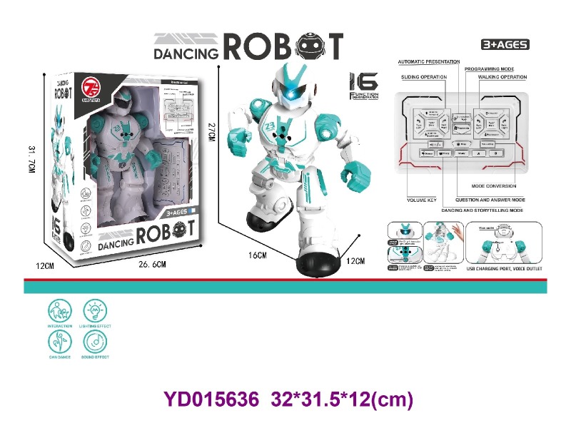 Toy intelligent robot W/light&sounds