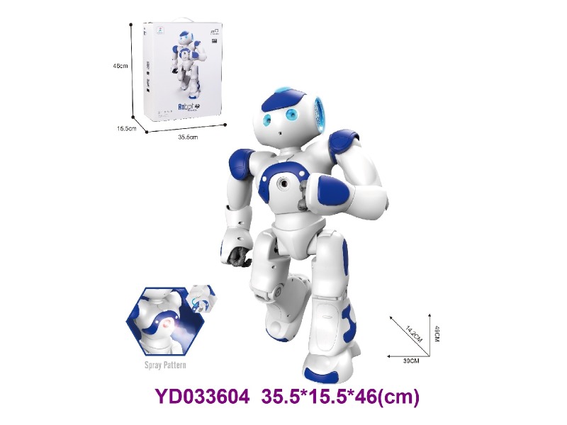 Toy intelligent robot w/light&sounds