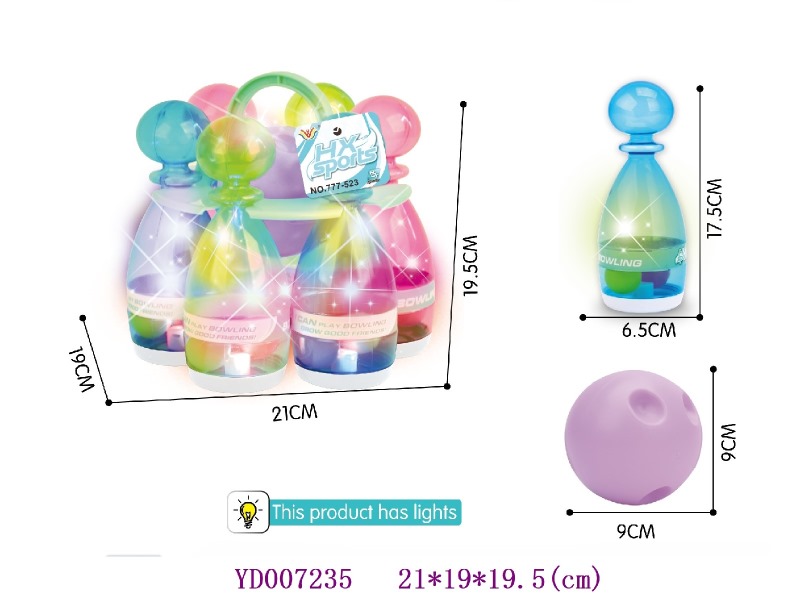 19CM Bowling with light