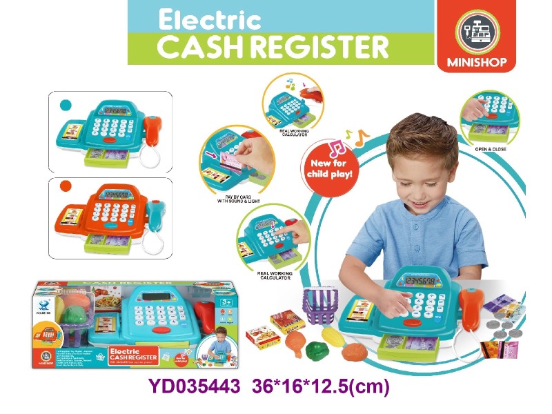 cash register w/sounds&light