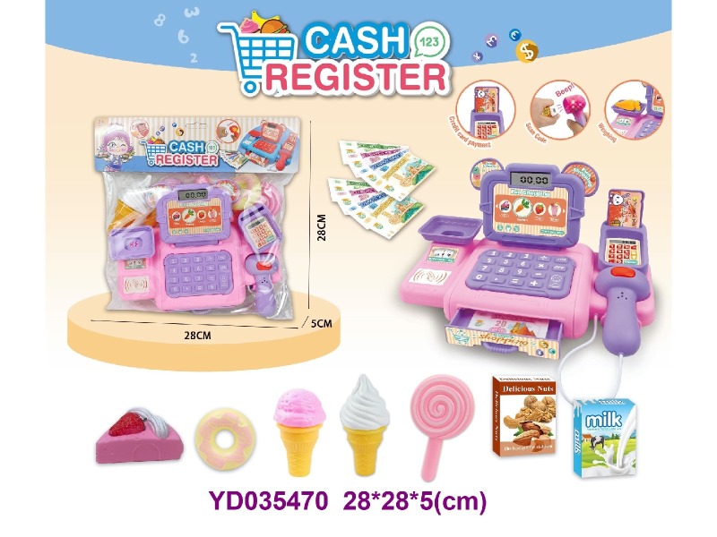 cash register w/sounds&light