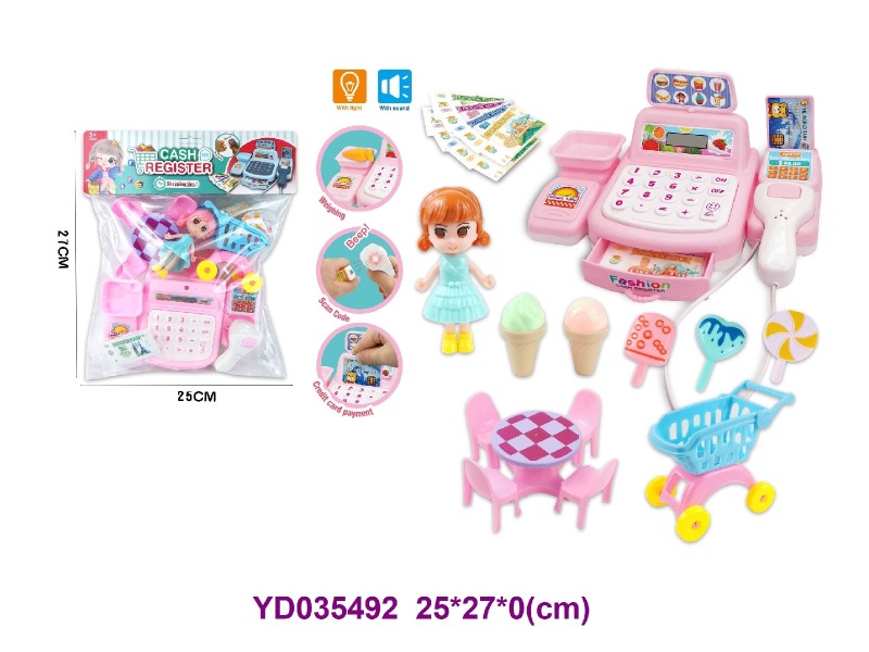 cash register w/sounds&light