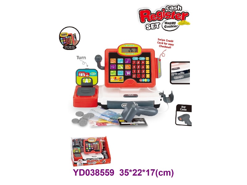 cash register w/sounds&light